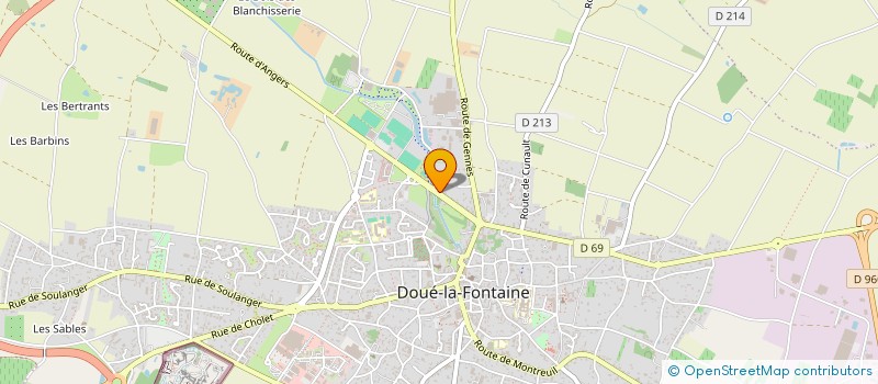 localisation de l'entreprise RCD TENNIS à DOUE-EN-ANJOU