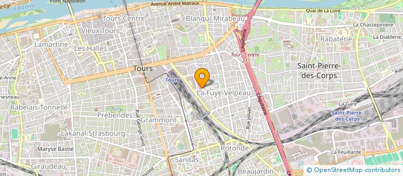 localisation de l'entreprise RCE AFU CHAMP GIRAULT  TOURS