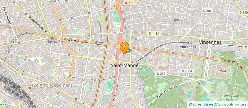 localisation de l'entreprise RCE IMMO à SAINT-MANDE