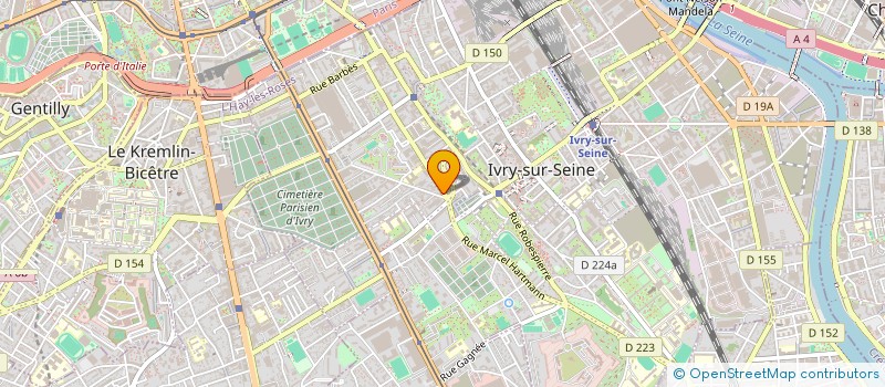 localisation de l'entreprise RCEA à IVRY-SUR-SEINE