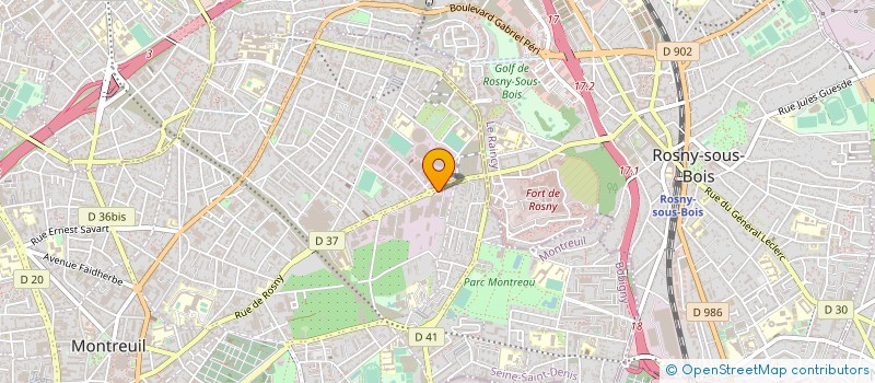 localisation de l'entreprise RCEF à MONTREUIL