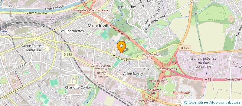 localisation de l'entreprise RCEJR à MONDEVILLE