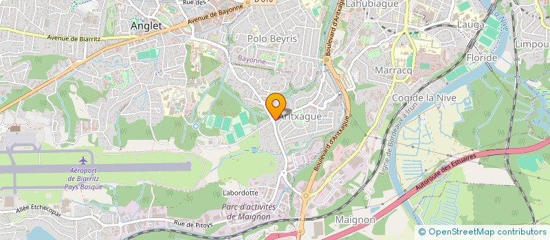 localisation de l'entreprise RCF  ANGLET