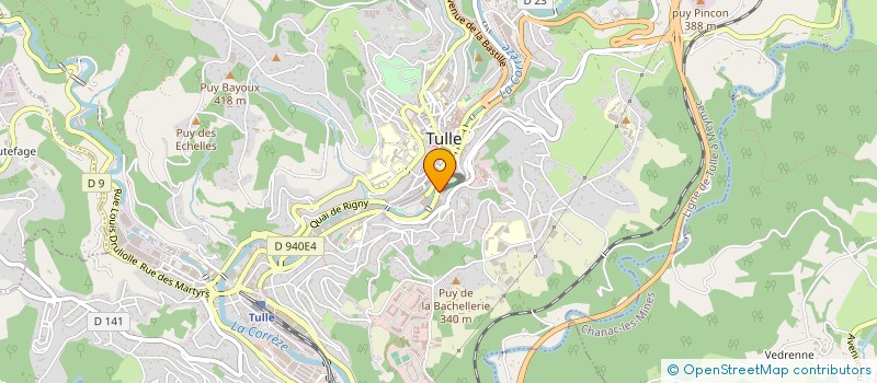 localisation de l'entreprise RCF CORREZE  TULLE