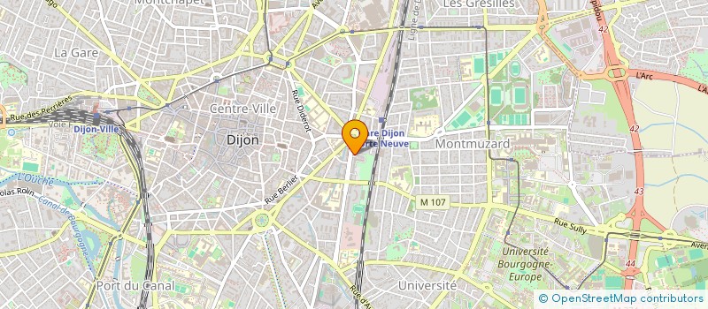 localisation de l'entreprise RCF EN BOURGOGNE  DIJON