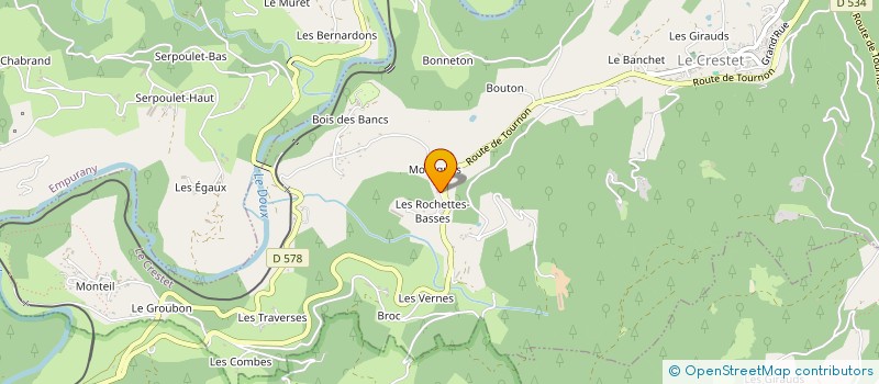 localisation de l'entreprise RCF ENERGIES  LE CRESTET