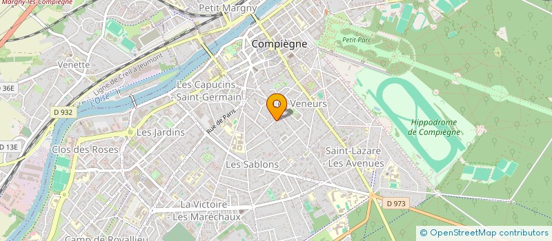 localisation de l'entreprise RCF IMMO  COMPIEGNE