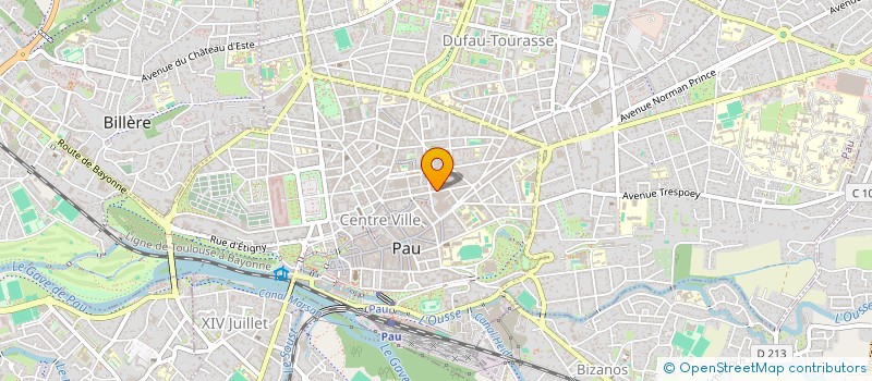 localisation de l'entreprise RCF INTERIM à PAU