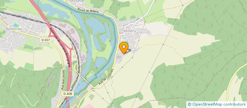 localisation de l'entreprise RCFA  MILLERY