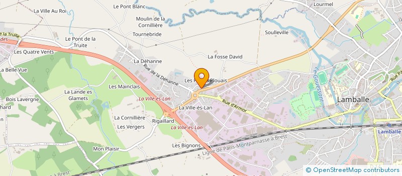 localisation de l'entreprise RCFI à LAMBALLE-ARMOR