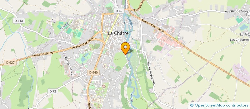 localisation de l'entreprise RCFP à LA CHATRE