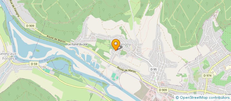 localisation de l'entreprise RCG  CHALIGNY