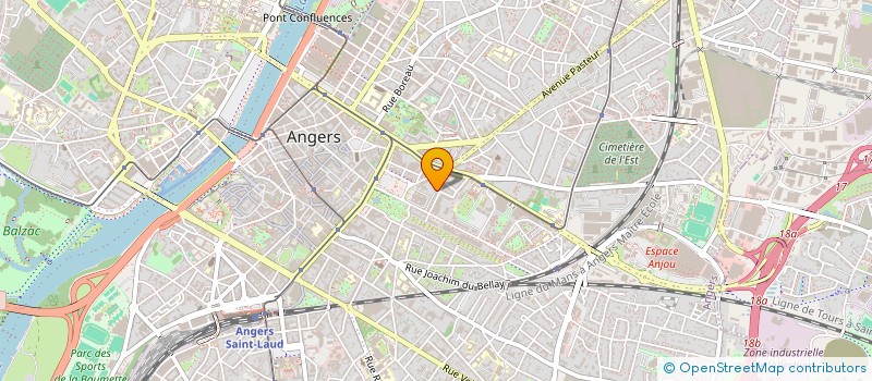 localisation de l'entreprise RCG IMMO à ANGERS
