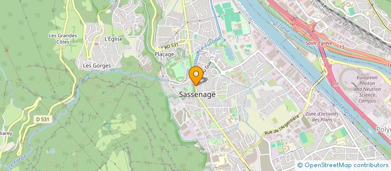 localisation de l'entreprise RCGINVEST  SASSENAGE