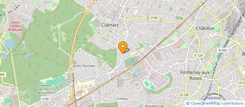 localisation de l'entreprise RCH  CLAMART