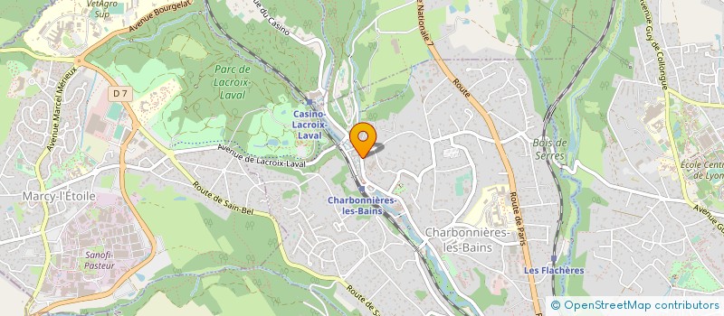 localisation de l'entreprise RCH IMMOBILIER 2 à CHARBONNIERES-LES-BAINS