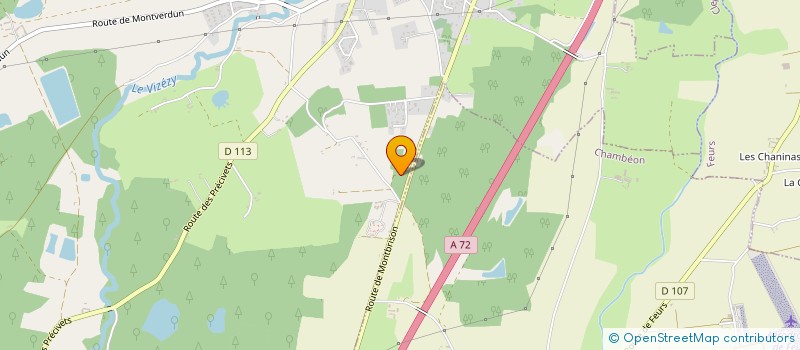 localisation de l'entreprise RCH ROLAND CHARLES HOLDING  PONCINS