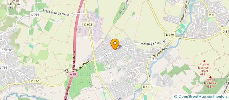 localisation de l'entreprise RCHBUSINESS  ORCET