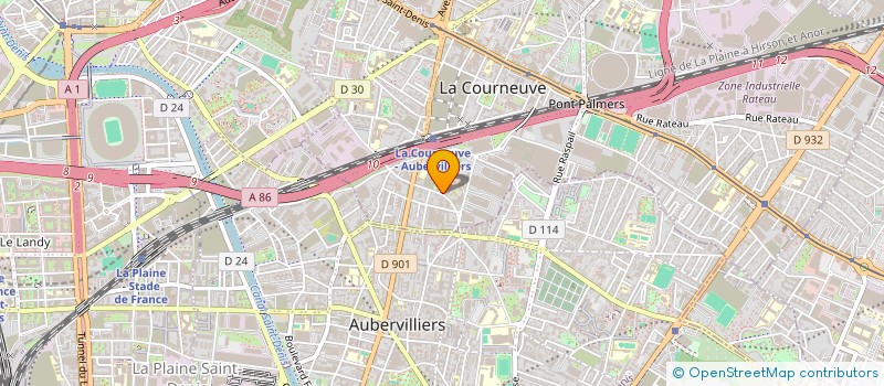 localisation de l'entreprise RCI SCI à LA COURNEUVE