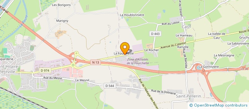 localisation de l'entreprise RCJ  CARENTAN-LES-MARAIS