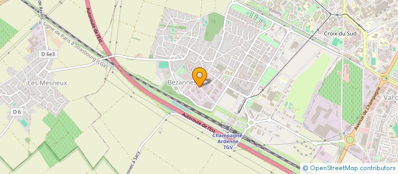 localisation de l'entreprise RCJ CHARDONNAY  BEZANNES