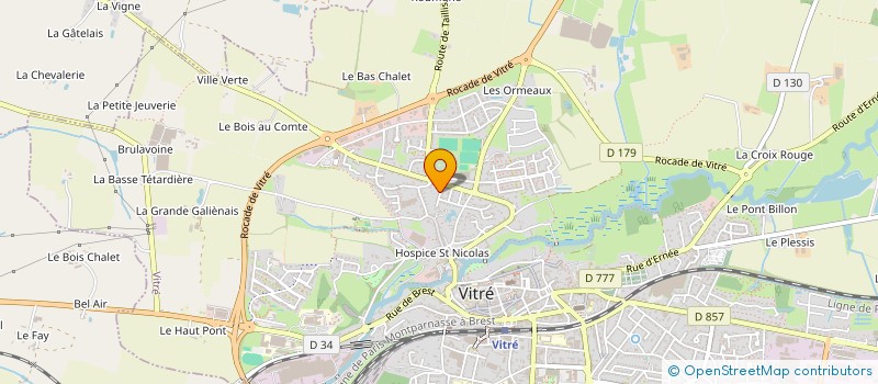 localisation de l'entreprise RCJB  VITRE