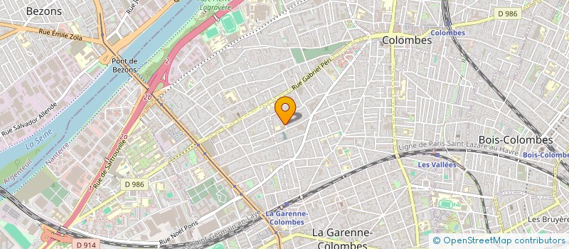 localisation de l'entreprise RCJEU  COLOMBES