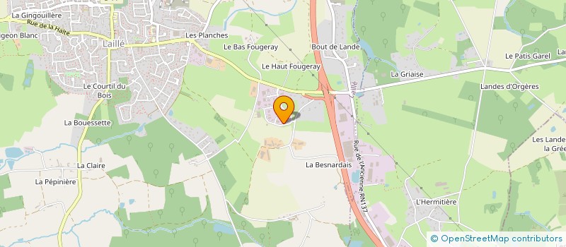 localisation de l'entreprise RCJM IMMO  LAILLE