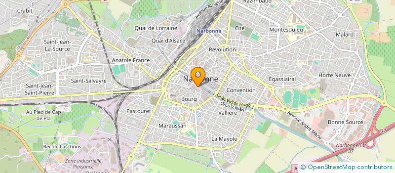 localisation de l'entreprise RCK IMMOBILIER à NARBONNE
