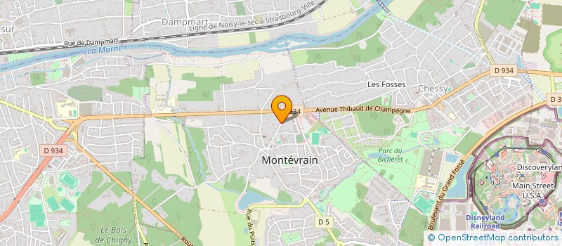 localisation de l'entreprise RCL  MONTEVRAIN