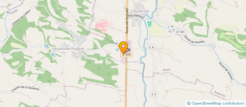 localisation de l'entreprise RCL DESIGN  LASSEUBE-PROPRE