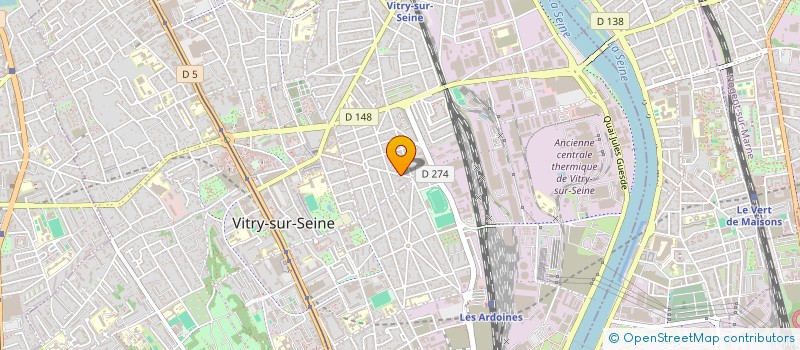 localisation de l'entreprise RCL IMMO 94  VITRY-SUR-SEINE