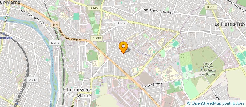 localisation de l'entreprise RCL MENUISERIES à CHENNEVIERES-SUR-MARNE
