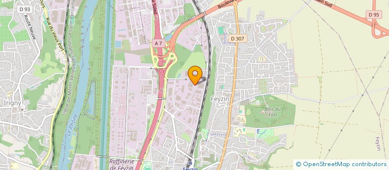 localisation de l'entreprise RCLEV  FEYZIN