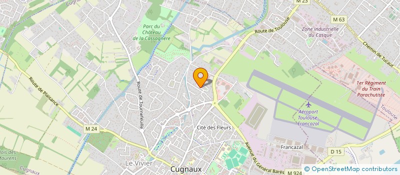 localisation de l'entreprise RCLU  CUGNAUX