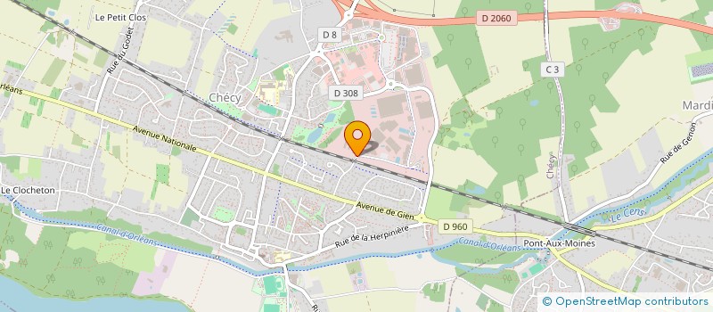 localisation de l'entreprise RCM 45 à CHECY
