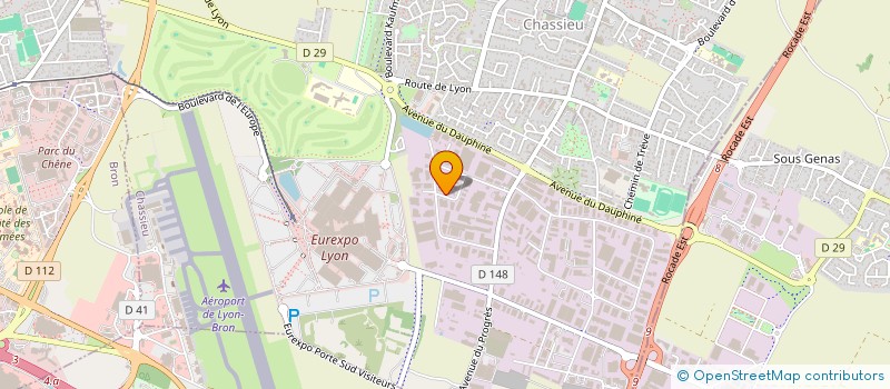 localisation de l'entreprise RCM  CHASSIEU