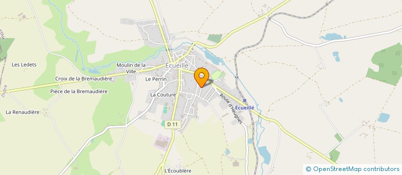 localisation de l'entreprise RCM à ECUEILLE