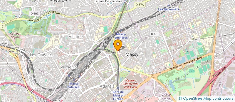 localisation de l'entreprise RCM à MASSY