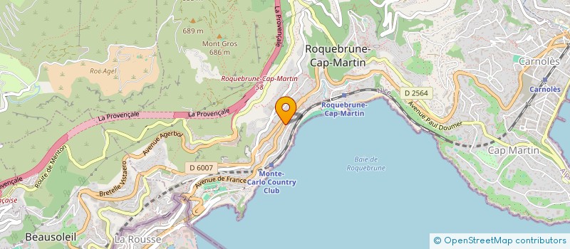 localisation de l'entreprise RCM AUTOSPORT  ROQUEBRUNE-CAP-MARTIN