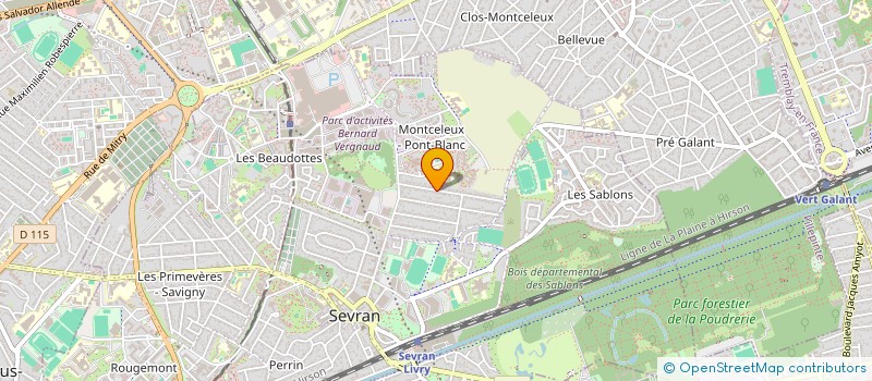 localisation de l'entreprise RCM BAT à SEVRAN