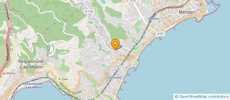 localisation de l'entreprise RCM CONSULT  ROQUEBRUNE-CAP-MARTIN