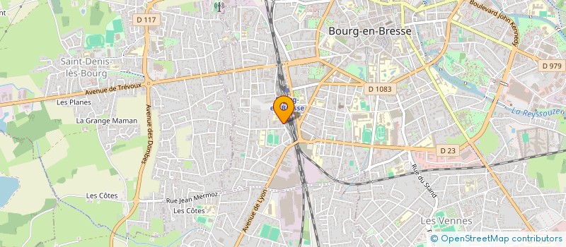 localisation de l'entreprise RCM FONCIER à BOURG-EN-BRESSE