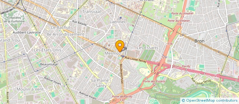 localisation de l'entreprise RCM INVEST  LYON