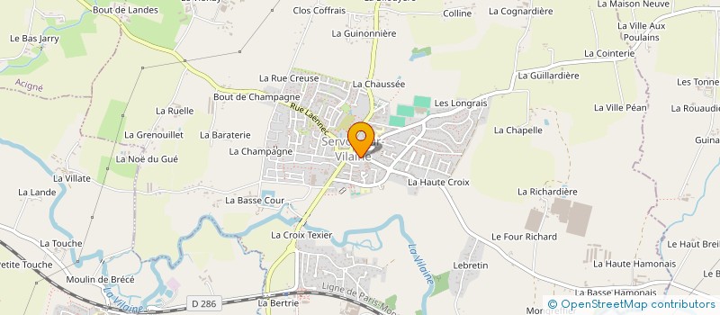 localisation de l'entreprise RCM INVESTISSEMENTS  SERVON-SUR-VILAINE