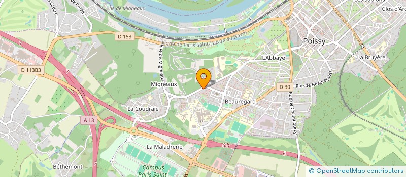 localisation de l'entreprise RCM RENOV  POISSY