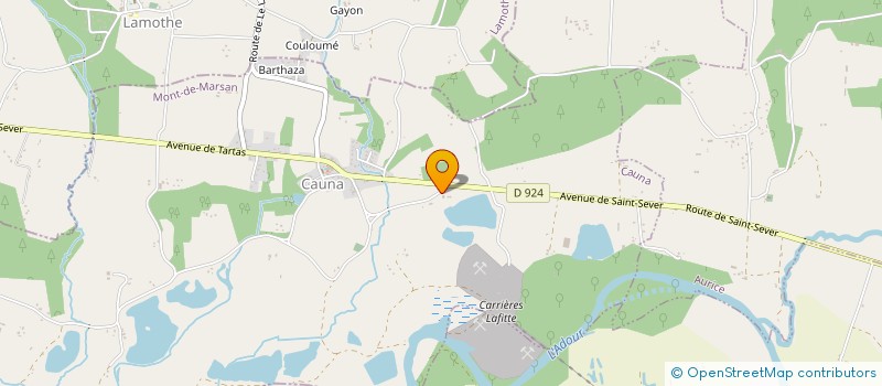 localisation de l'entreprise RCM-X RACING CLUB MONTOIS-10  CAUNA