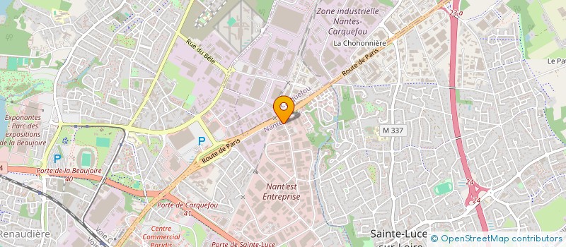 localisation de l'entreprise RCMH SA à NANTES