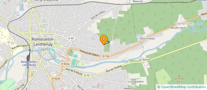 localisation de l'entreprise RCML  ROMORANTIN-LANTHENAY