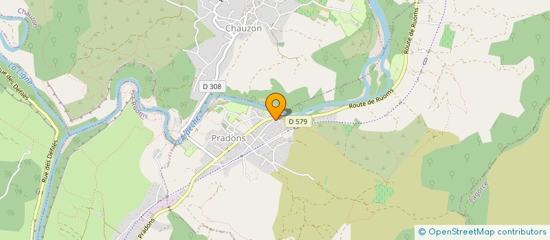 localisation de l'entreprise RCN LA BASTIDE EN ARDECHE à SAMPZON